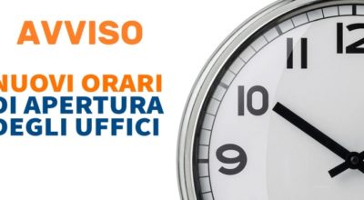 Modifica orari di apertura al pubblico degli uffici comunali